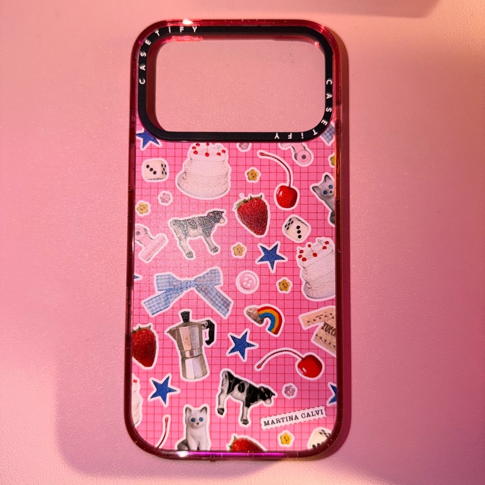 Casetify Pink Martina Calvi iPhone 17 pro max MagSafe Case